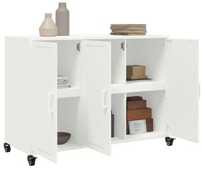 Aparador 100,5x39x72 cm aço branco