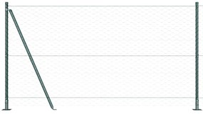 Cerca Hexagonal vidaXL Verde 1,2x10 m Aço
