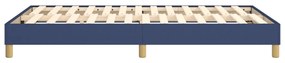 Estrutura de cama sem colchão 120x200 cm tecido azul