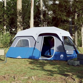 vidaXL Tenda familiar c/ LED 9 pessoas libertação rápida verde-claro