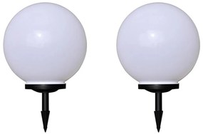 Candeeiros de exterior 2 pcs LED 40 cm com estacas de enterrar