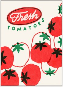 Impressão digital Fresh Red Tomatoes