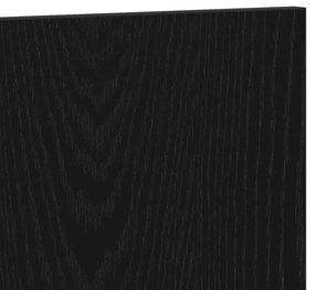 Cabeceira de Cama vidaXL Carvalho Preto 120x1,5x80 cm Madeira Engineer