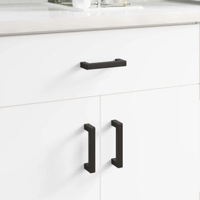 vidaXL Maçaneta de Móveis 429 pcs Preto 110 x 12 x 36 mm Ferro