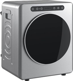 HOMCOM Secador de evacuação, secadora elétrica 1000 W 3 Kg, 6 modos de secagem, temporizador, aço inoxidável, prateado | Aosom Portugal