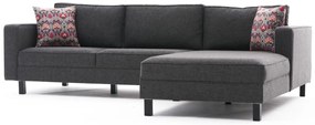 ****  
Sofá de Canto Kale – Antracite – 258 x 83 x 181 cm

**