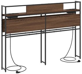 Cabeceira de armazenamento Carvalho castanho 150 cm
