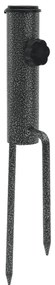 Suportes de guarda-sol c/ espigões 2 pcs 9x35cm aço galvanizado