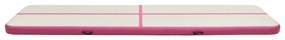 Colchão de ginástica insuflável c/ bomba 700x100x15 cm PVC rosa