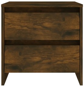 Mesa de cabeceira 2 pcs derivados de madeira carvalho fumado
