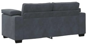 Sofá-luvas 140 cm veludo cinzento-escuro