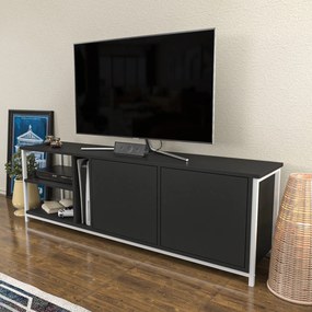 Móvel TV Primrose – Branco e Antracite – 160 cm x 35,3 cm x 50,8 cm