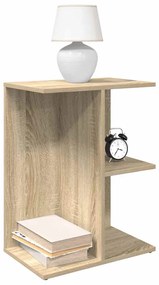 vidaXL Mesas cabeceira 2pcs 46,5x29x61cm deriv.madeira carvalho sonoma