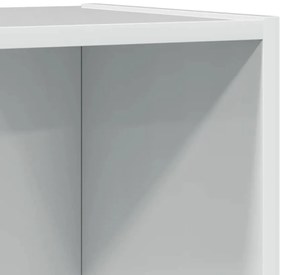 Estante 40x24x109 cm derivados de madeira branco brilhante