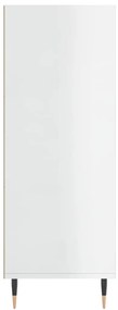 Estante 69,5x32,5x90 cm derivados de madeira branco brilhante