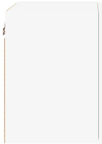 Móveis parede p/ TV 2pcs 40,5x30x40 cm derivados madeira branco