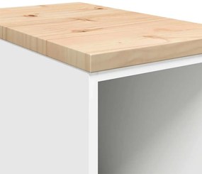 Armário de arrumação de garagem Branco 30x51x85 cm