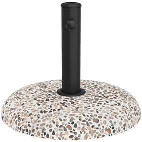 Base de Parasol para Postes de 37/42/52/58mm, Concreto Multicolorido,