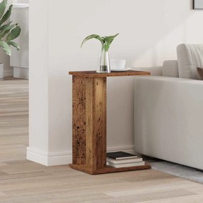 vidaXL Mesa de apoio Madeira antiga 35 x 25 x 50 cm Madeira processada