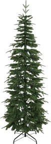HOMCOM Árvore de Natal artificial 210 cm, abeto com ramos com dobradiças, 800 pontas de ramos, suporte de aço dobrável, verde | Aosom Portugal