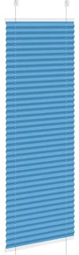 Azul Plissada Cega 50x100 cm Largura Tecido 49,4 cm Poliéster