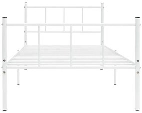 Estrutura de cama metal 90x200 cm branco