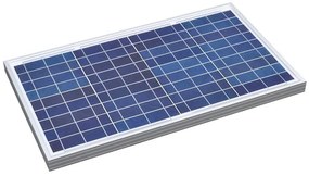 vidaXL Painel solar portátil 30 W Alumínio
