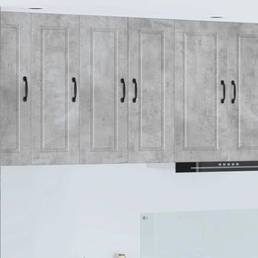 vidaXL Armário de Cozinha com porta 2 pcs Cinzento 30 x 31 x 80 cm