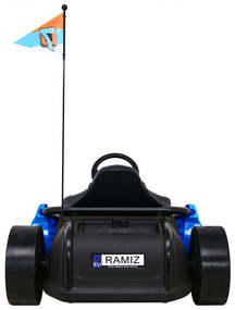 Kart elétrico para Crianças 24V SPEED 7 DRIFT KING Rodas Frente EVA, Rodas Atras Plastico, Assento de couro Azul