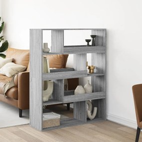 vidaXL Estante 100x33x125,5 cm derivados de madeira cinzento sonoma