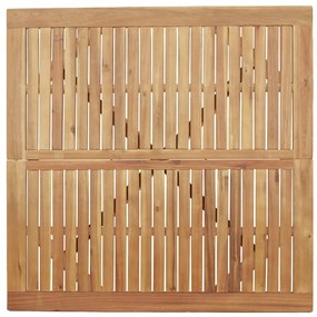 Mesa de jardim quadrada 110x110x75 cm madeira de acácia maciça