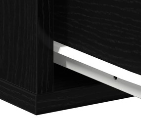 Cabeceira de Cama vidaXL Preta de Carvalho 40x30x30 cm em Madeira Comp