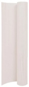 317161 vidaXL Cerca de jardim dupla face 110x500 cm branco