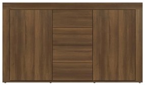 Aparador 120x36x69 cm madeira processada carvalho castanho