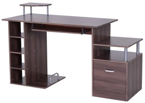Mesa para PC tipo Secretária para Computador- Madeira E1 MDF– 152 x 60 x 80 cm