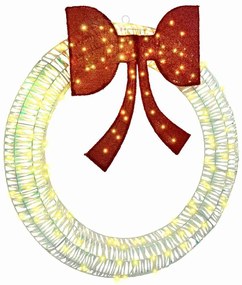 vidaXL Guirlanda com 150 LEDs Branco quente 120 cm PET