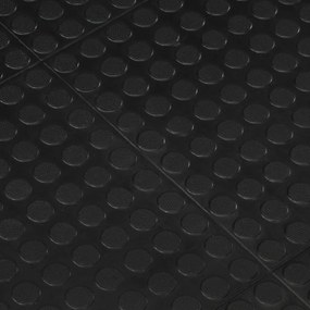Ladrilho de borracha 12 mm 90x120 cm preto