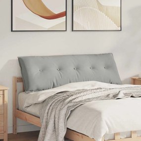 vidaXL Travesseiro para Costas Cinzento-claro 140 x 50 cm