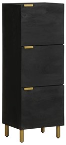 vidaXL Móvel alto 40x33x110 cm derivados de madeira preto
