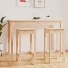 vidaXL Cadeiras de bar 2 pcs 40x40x78 cm madeira de pinho maciça