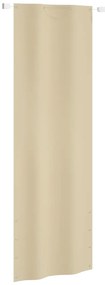 vidaXL Tela de varanda 80x240 cm tecido Oxford bege