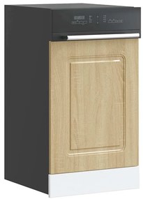 Painel máquina lavar louça Kalmar 45x1,5x67 cm carvalho sonoma