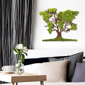 Acessório Decorativo de Parede Tree – Verde/ Castanho – 71 x 1 x 59 cm
