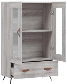Armário alto derivados de madeira 69,5x31x115cm cinza sonoma