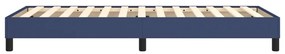 Estrutura de cama sem colchão 90x200 cm tecido azul