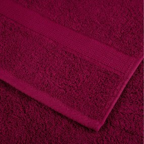 12 pcs Conjunto de toalhas premium SOLUND 600 gsm bordô