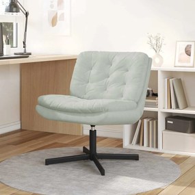 vidaXL Cadeira Relaxante Giratória Cinzento-claro 63 x 75 x 76 cm