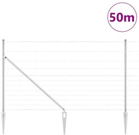 Cerca de Campo 1,4x50 m em Aço Galvanizado