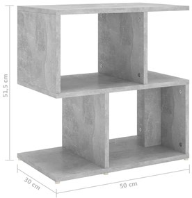 Mesas de cabeceira 2 pcs derivados de madeira cinza cimento