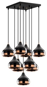 Chandelier Yildo – Preto – 63 x 63 cm